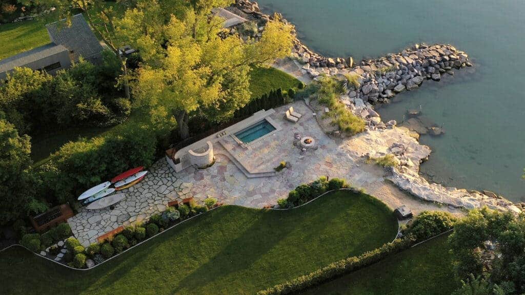 stone patio